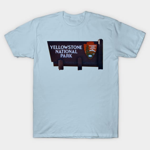 YELLOWSTONE NATIONAL PARK T-Shirt by MufaArtsDesigns